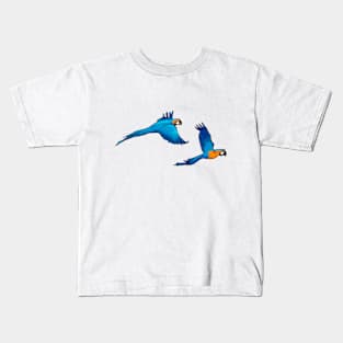 Hyacinth macaw | blue parrot Kids T-Shirt